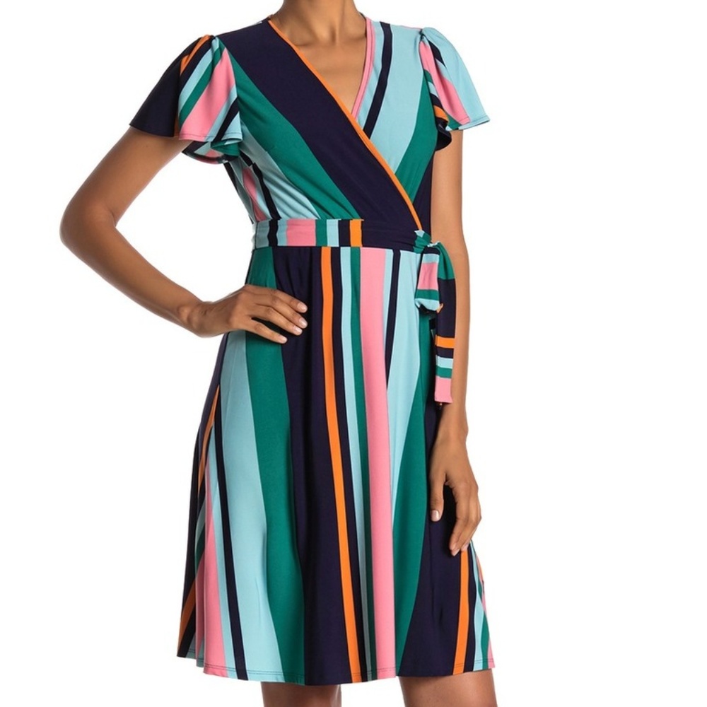 Donna Morgan Color Block Dress Size 10
